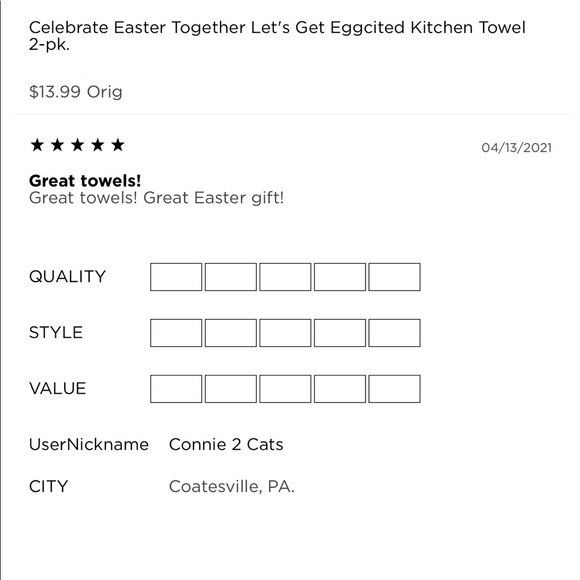 NEW Easter Kitchen Towels Let's Get Egg-cited SET OF 2 Towels Yellow White - Picture 11 of 16